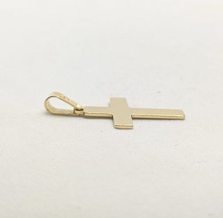 Colgante Cruz Oro 18k 1.35g