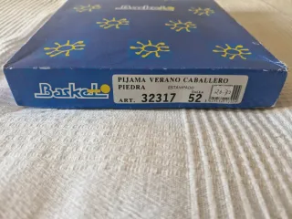 Pijama Verano Hombre Beige y Rojo