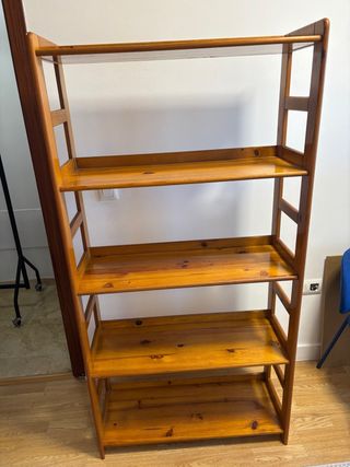 Estantería de madera 5 baldas
