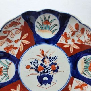 Antico Piatto Giapponese Imari Meji (1868-1912)