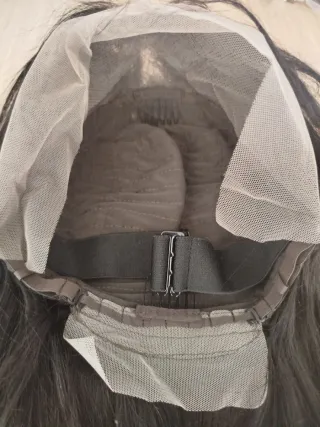Peluca Pelo Natural Negra