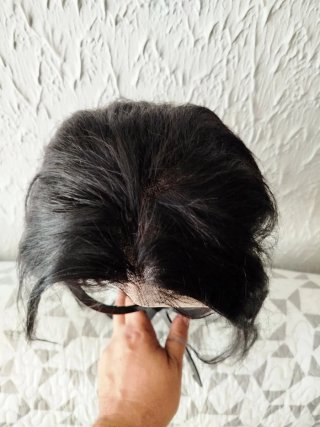 Peluca Pelo Natural Negra