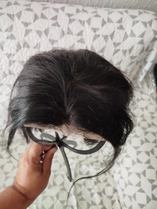 Peluca Pelo Natural Negra