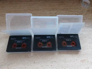 3x Sony 125P 12GB Data Cartridge DDS 3