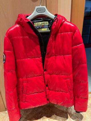 Cazadora Invierno Superdry Roja