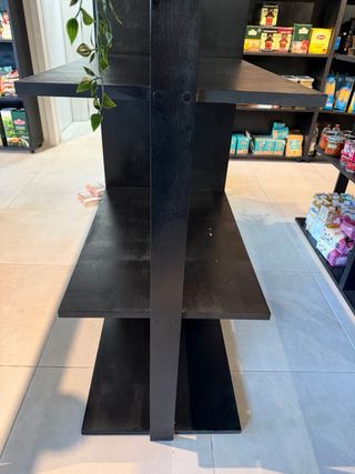 para tienda Estantería comercial moderna negra
