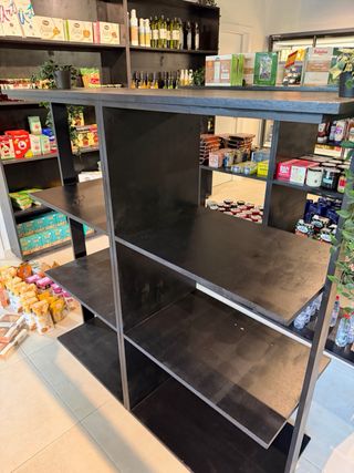para tienda Estantería comercial moderna negra