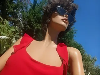 Vestido Midi Rojo doble tirante - Vero Moda- M