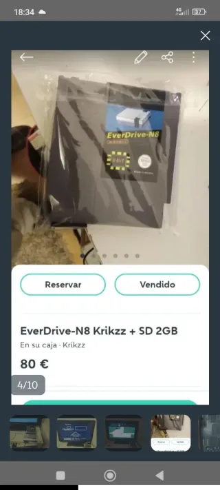 Everdr.ve N8 Krikzz + Tarjeta SD