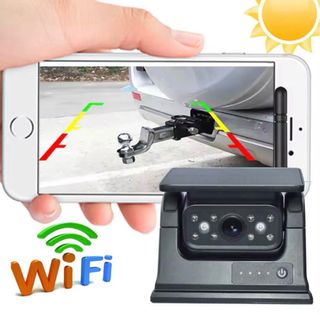 Cámara de Respaldo Solar WiFi con Base Magnética