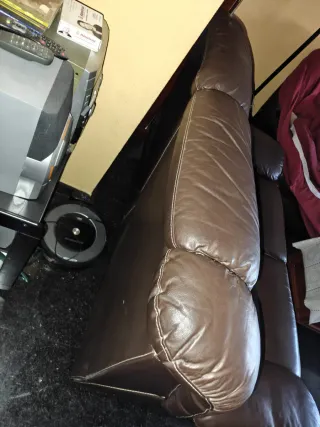 Sofá de piel reclinable 2 plazas mide 1,60