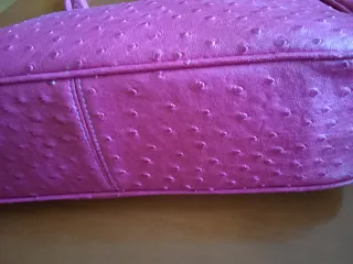 Bolso de mano, burdeos claro,con asas cortas