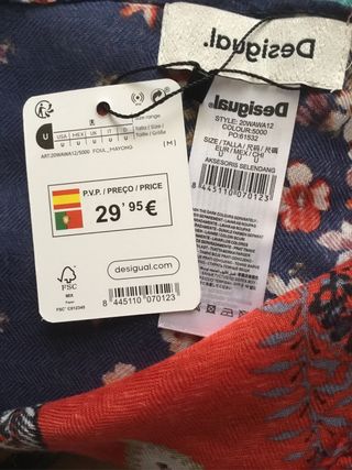 Pañuelo Foulard Desigual Nuevo con etiqueta