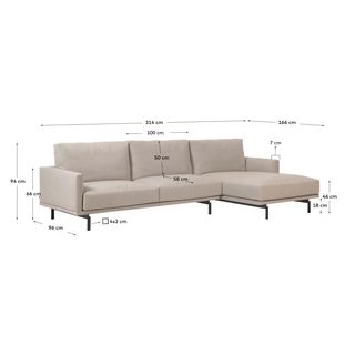 Sofa Galene y mesa de centro Balwind de Kave Home