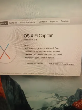 iMac 24 2007 Apple Argento
