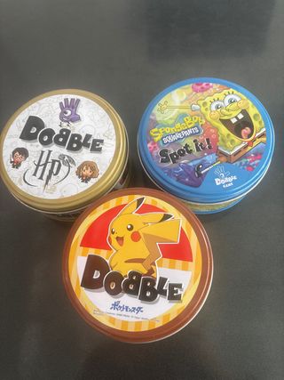 Dobble Juegos Harry Potter, Pokémon, Bob esponja