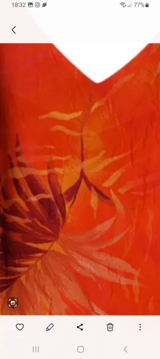 Vestido de fiesta naranja  Talla 44