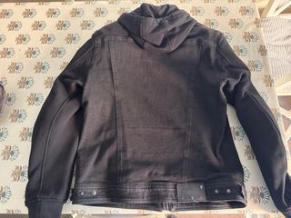 Cazadora Denim Segura Jessy Negra Hombre moto.