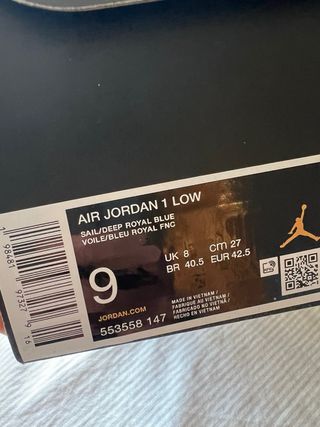Nike Air Jordan 1 Low Nuevas