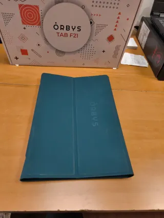 Tablet ruguerizada Orbys F21 funda teclad original