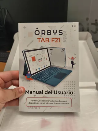 Tablet ruguerizada Orbys F21 funda teclad original