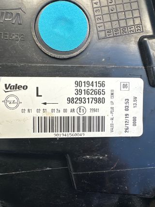 Faro Trasero Izquierdo Opel Corsa 2020