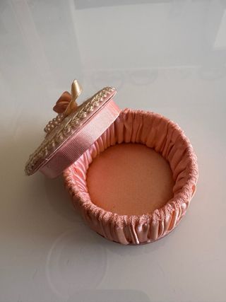 Cajita de tela decorada