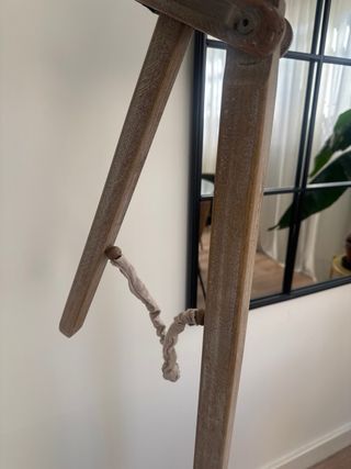 Lámpara de pie diseño madera natural