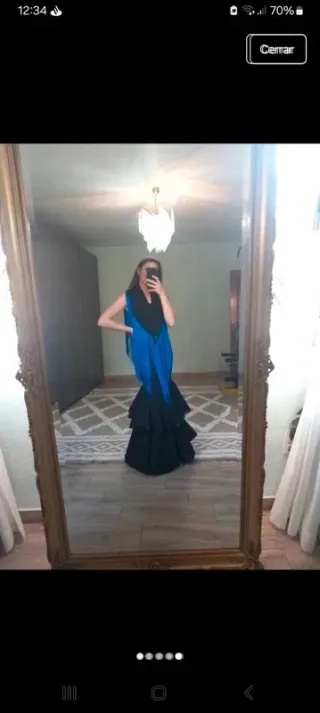 Traje Flamenca Negro a Medida (No negociable)