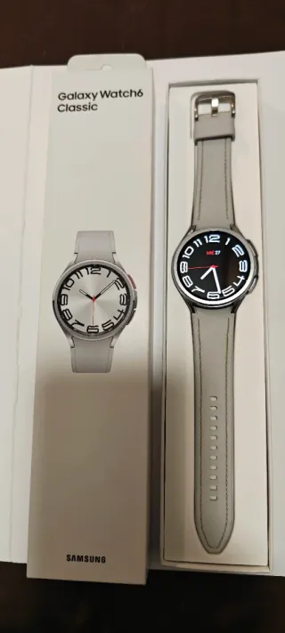 SAMSUNG WATCH 6 CLASSIC con caja.