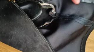 Botines Zara Negro Tacón Aguja Talla 39