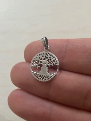 Hermoso Colgante Árbol Vida Buda Plata 925