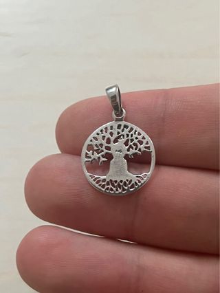 Hermoso Colgante Árbol Vida Buda Plata 925