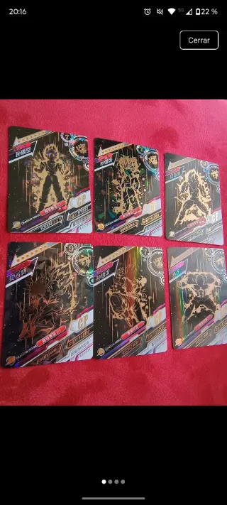 Cartas Dragon Ball Heroes CP