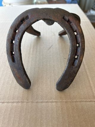 Herradura de metal antigua