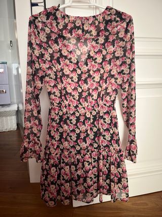 Vestido corto Zara flores