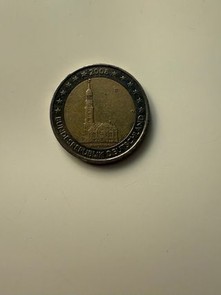 Moneta 2 Euro Hamburg 2008 Germania