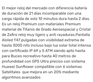 Huawei Watch GT 6 Pro Titanio