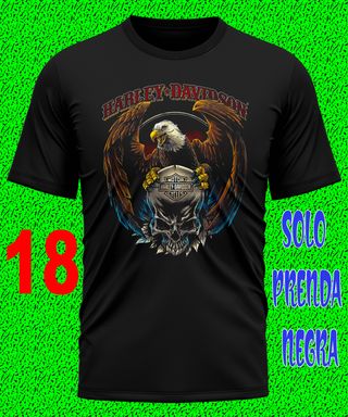 3 - HARLEY DAVIDSON CAMISETA MOTO CUSTOM TEXTALLA