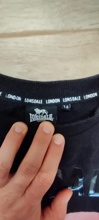 Felpa Lonsdale cropped - Taglia 14 anni (S)