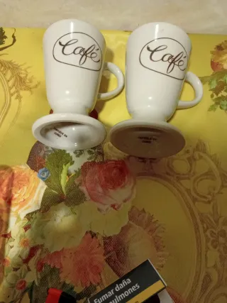 Juego de 2 tazas de café