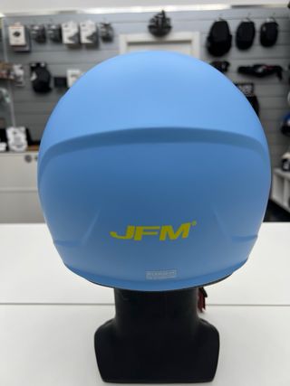 Casco jet bambino JFM blu opaco