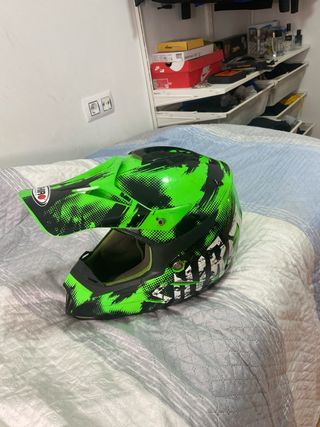 Casco Shiro Motocross Verde