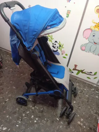 Silla de paseo Chicco azul y gris