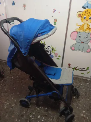 Silla de paseo Chicco azul y gris