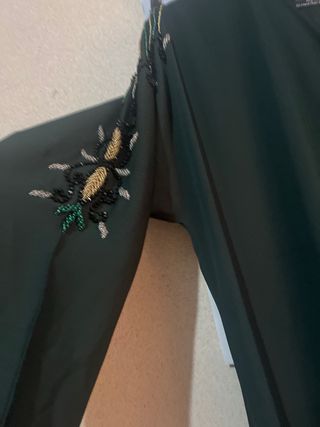 Abaya Marroquí Verde Talla Única