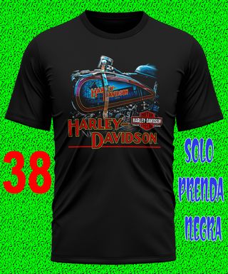 5 - HARLEY DAVIDSON CAMISETA MOTO CUSTOM TEXTALLA