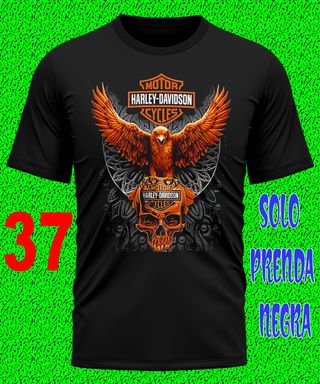 5 - HARLEY DAVIDSON CAMISETA MOTO CUSTOM TEXTALLA