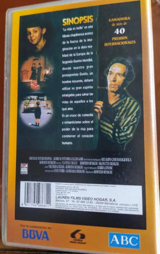 VHS cinta original película La Vida Es Bella