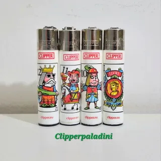 Accendini Clipper Set 4 Pezzi Carte da Gioco